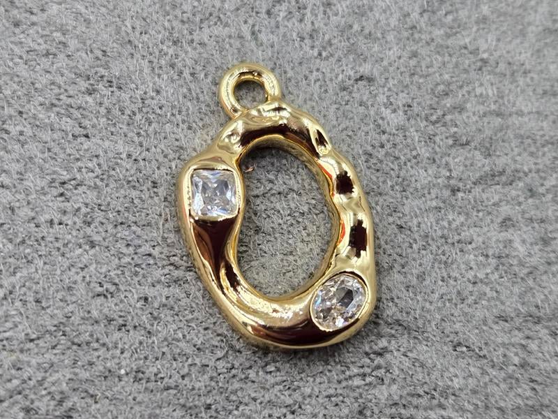 Підвіска 12*19 мм колір золото (гіпоалергений сплав)