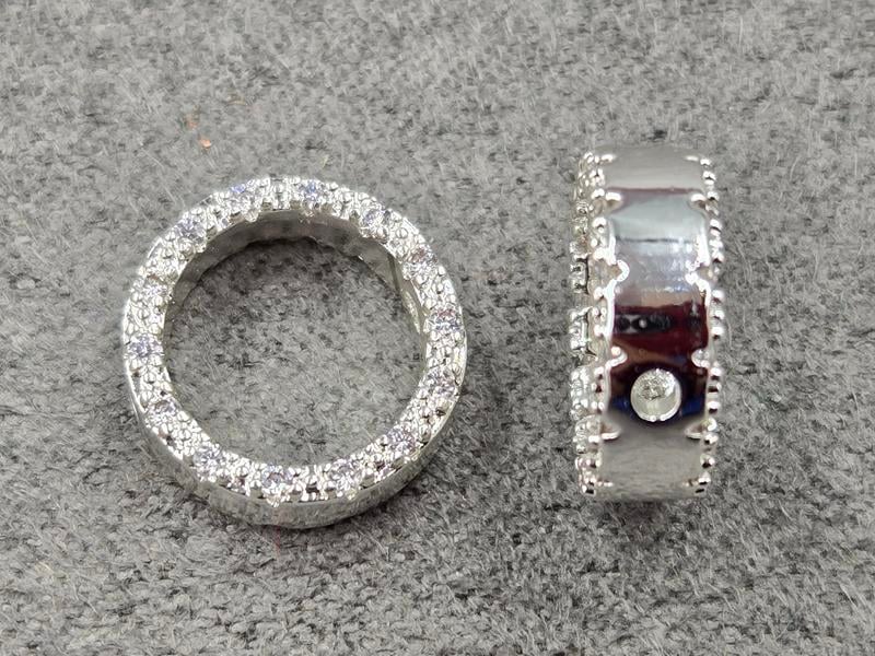 Бусина 12 мм колір срібло (гіпоалергений сплав)