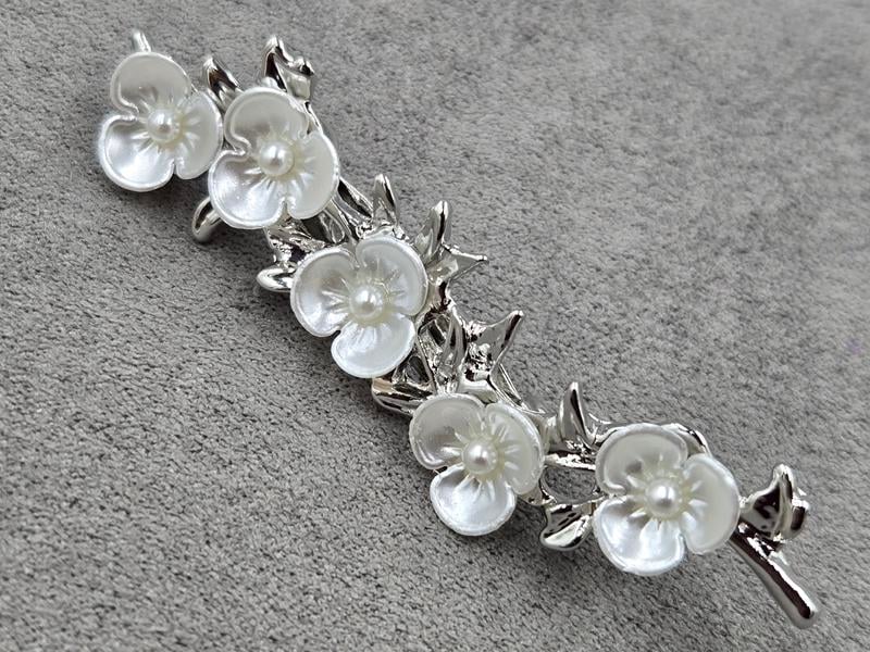 Брошка 16*62 мм срібло