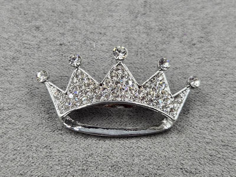 Брошка *корона* 20*37 мм колір срібло