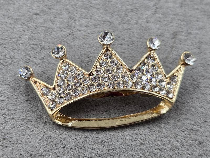 Брошка *корона* 20*37 мм колір золото