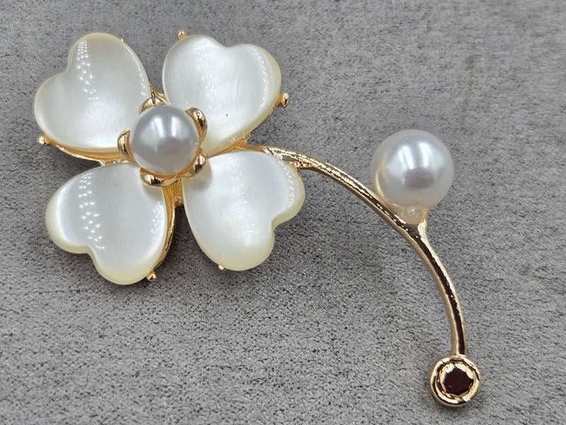 Брошка *квітка* 32*60 мм колір золото