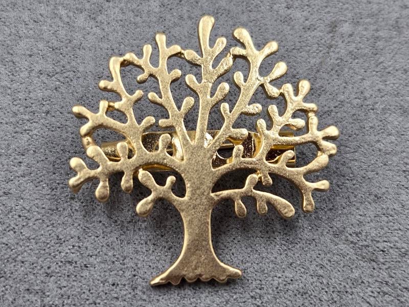 Брошка *дерево життя* 35 мм золото