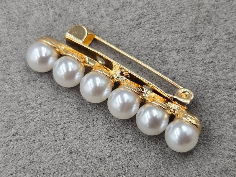 Булавка брошка 7*40 мм колір золото