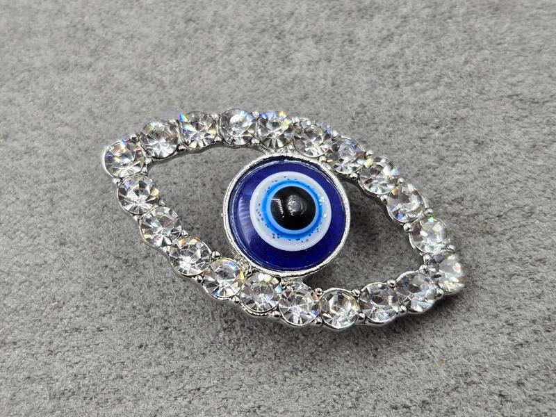 Брошка 20*35 мм колір срібло