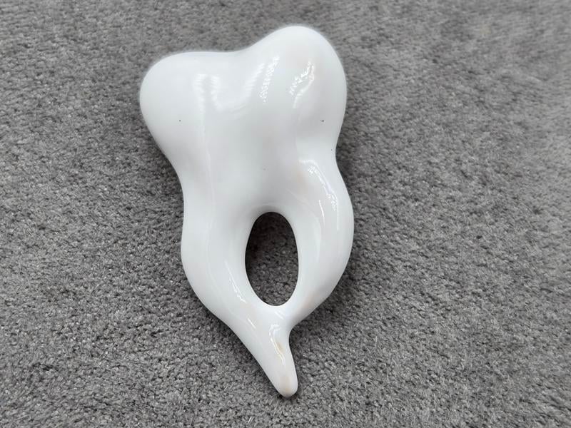 Брошка *зуб* 20*34 мм