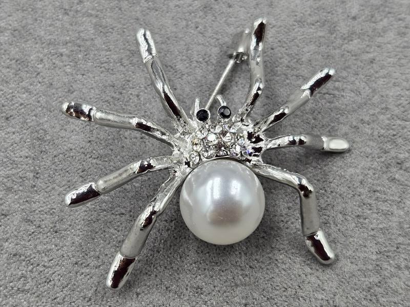 Брошка *павук* 43*35 мм колір срібло