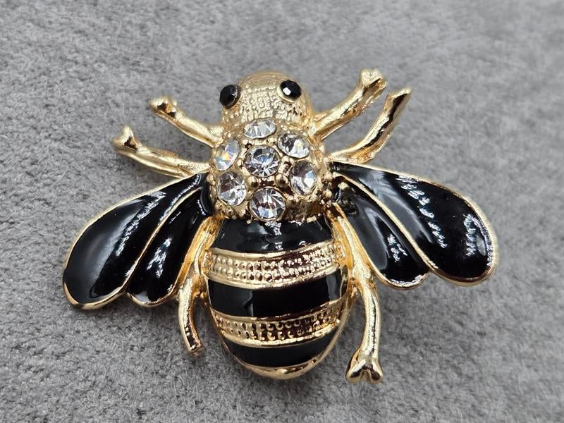 Брошка *бджілка* 31*25 мм колір золото
