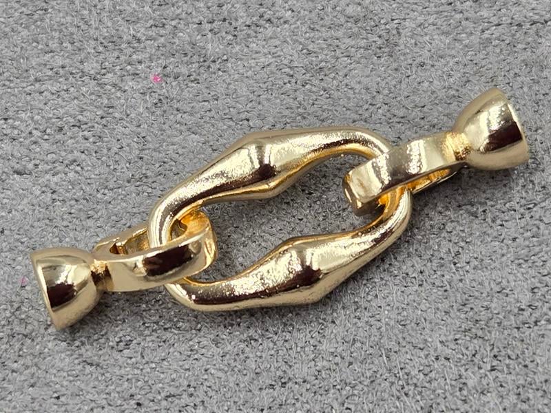 Замок 12*35 мм колір золото (гіпоалергений сплав)