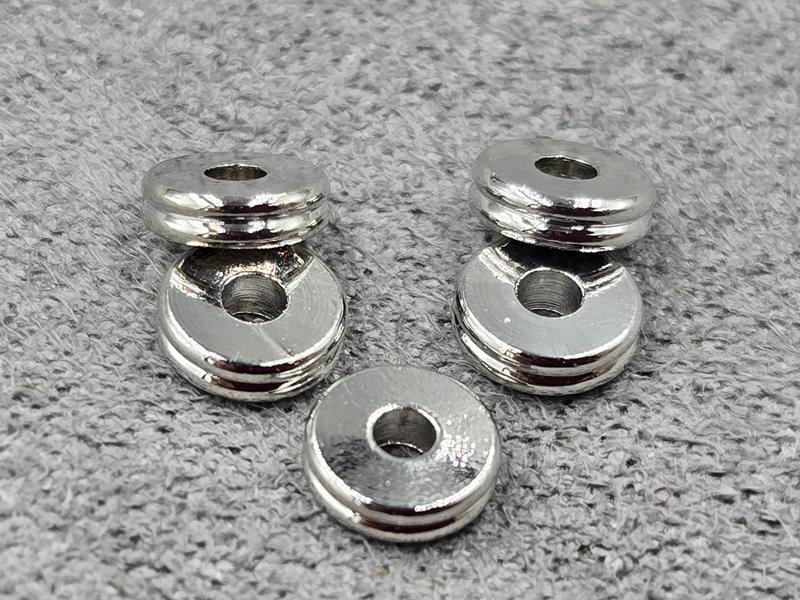 Рондель 5*1,5 мм 10 шт колір сталь (гіпоалергений сплав)