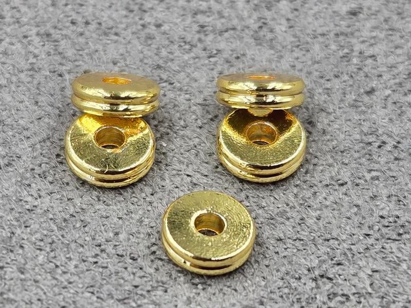 Рондель 5*1,5 мм 10 шт колір лимонне золото (гіпоалергений сплав)