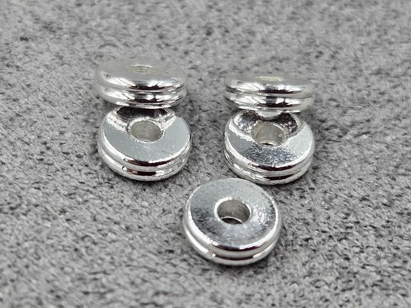 Рондель 5*1,5 мм 10 шт колір срібло (гіпоалергений сплав)