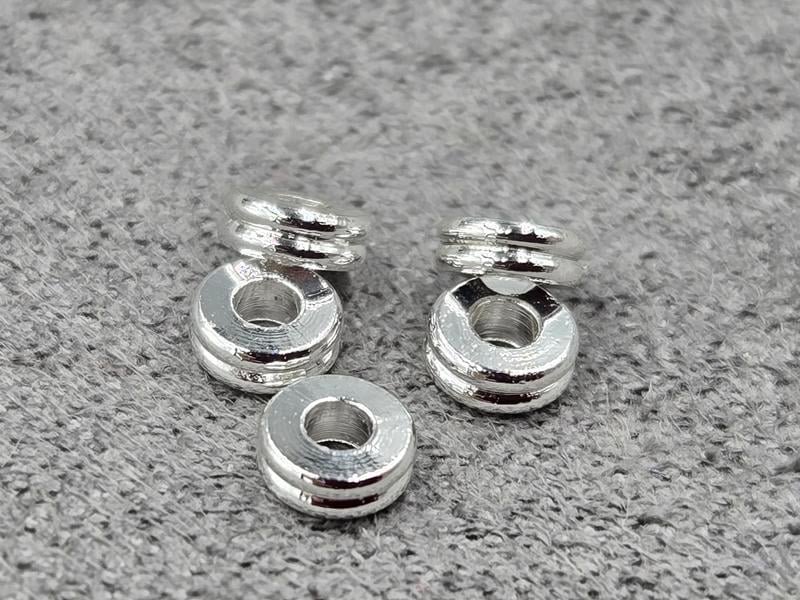 Рондель 4*1,5 мм 20 шт колір срібло (гіпоалергений сплав)