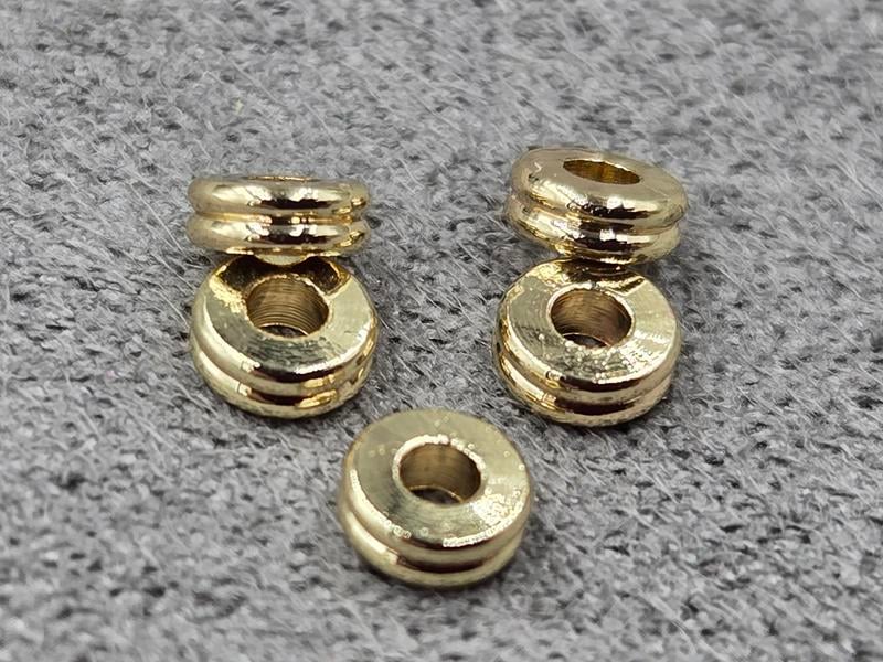 Рондель 4*1,5 мм 20 шт колір золото (гіпоалергений сплав)