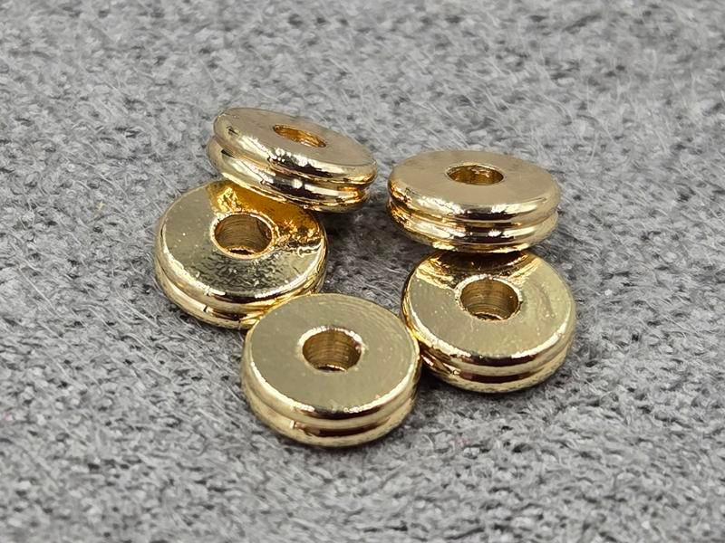 Рондель 5*1,5 мм 10 шт колір золото (гіпоалергений сплав)