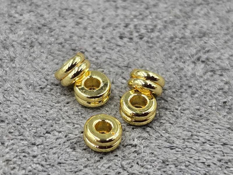 Рондель 3*1,5 мм 20 шт колір лимонне золото (гіпоалергений сплав)