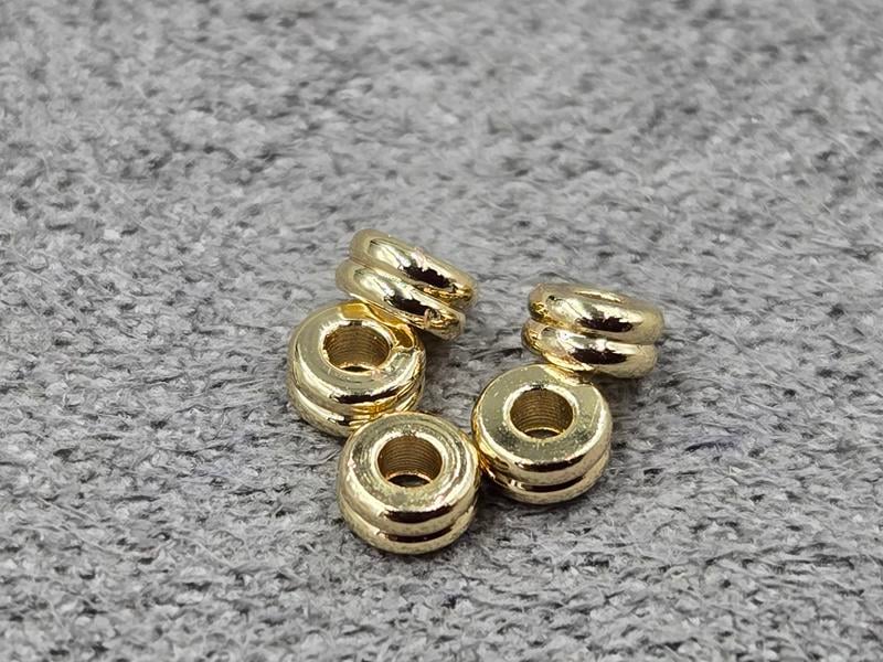 Рондель 3*1,5 мм 20 шт колір золото (гіпоалергений сплав)