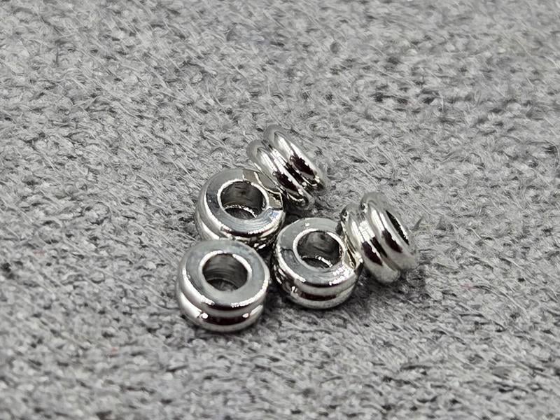 Рондель 3*1,5 мм 20 шт колір сталь (гіпоалергений сплав)