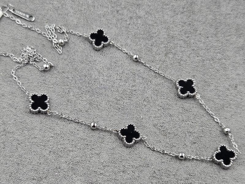 Кольє конюшина 9 мм довжина 41+4 см нержавіюча сталь