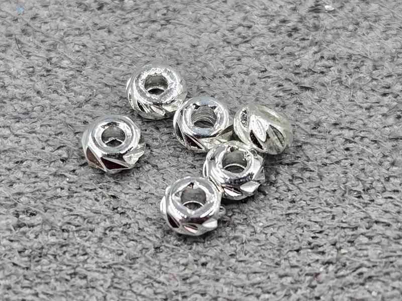 Ронделі 3 мм 20 шт колір срібло (гіпоалергений сплав)