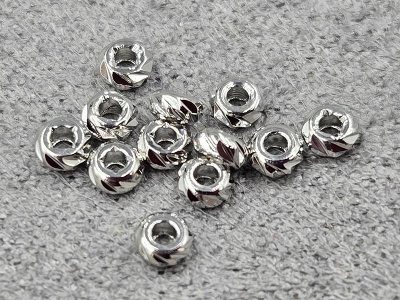 Ронделі 3 мм 20 шт колір сталь (гіпоалергений сплав)