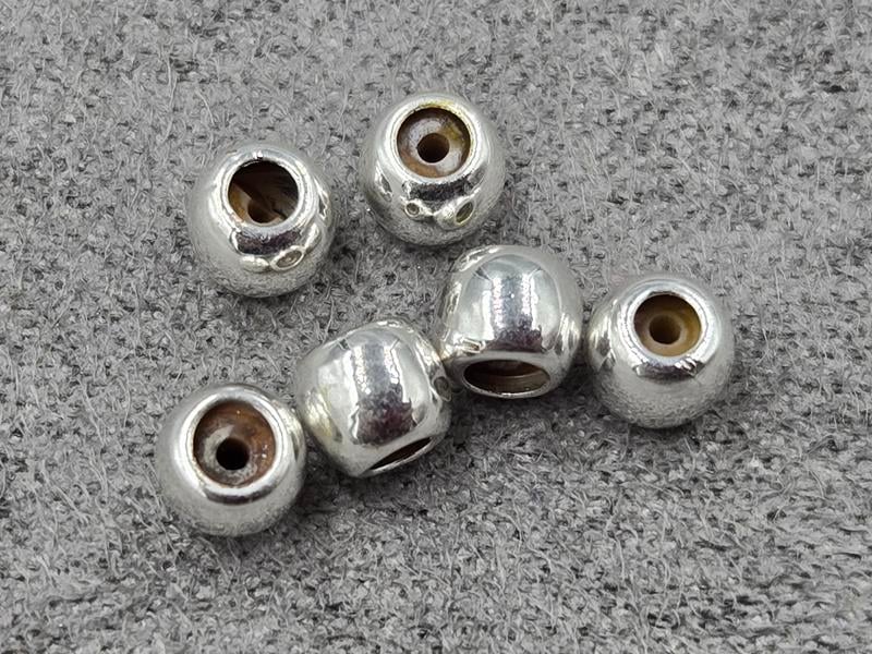 Рондель 4,2*3,6 мм із заглушкою 10 шт колір срібло (гіпоалергений сплав)