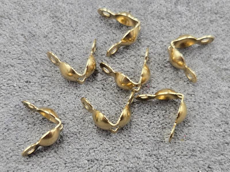 Колоти 4*7 мм 20 шт колір лимон нержавіюча сталь