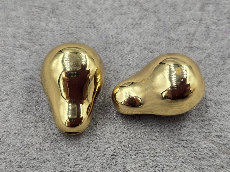 Бусина 13*19 мм колір лимонне золото (гіпоалергений сплав)