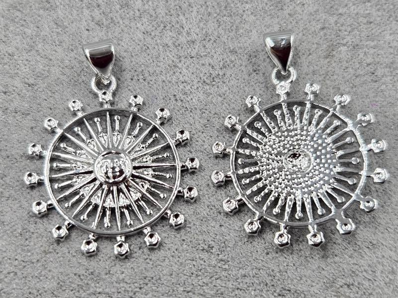 Підвіска 22 мм колір сталь (гіпоалергений сплав)