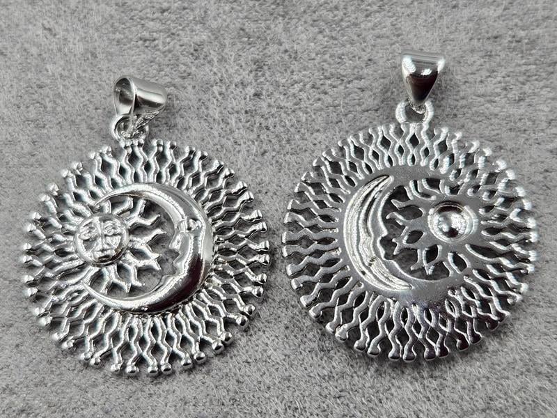 Підвіска 23 мм колір сталь (гіпоалергений сплав)