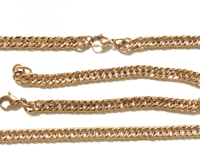 Комплект Xuping длина 60см + браслет 20см ширина 5,5мм (позолота 24к)