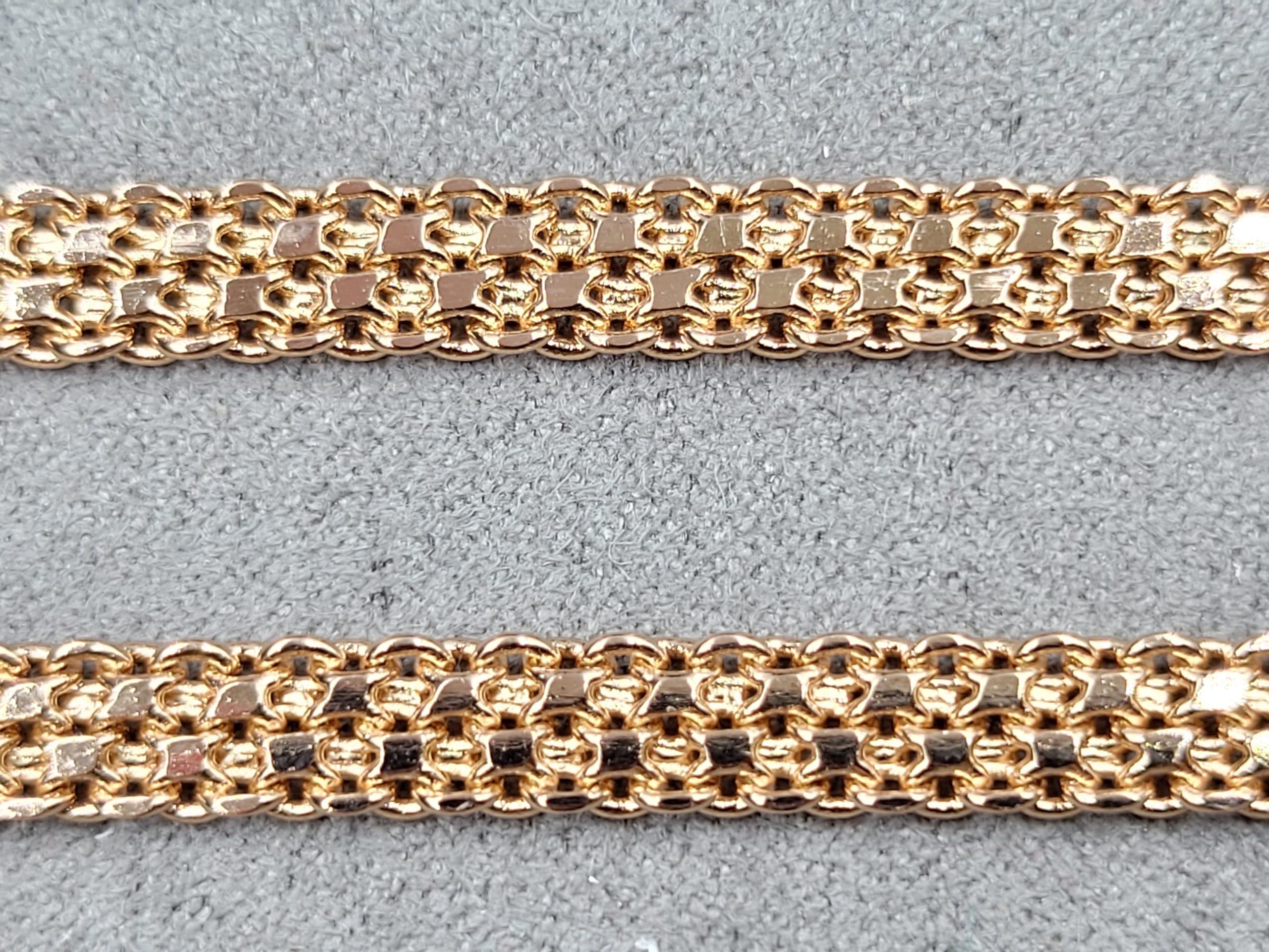 Ланцюжок Xuping 5,5 мм довжина 50 см червона позолота