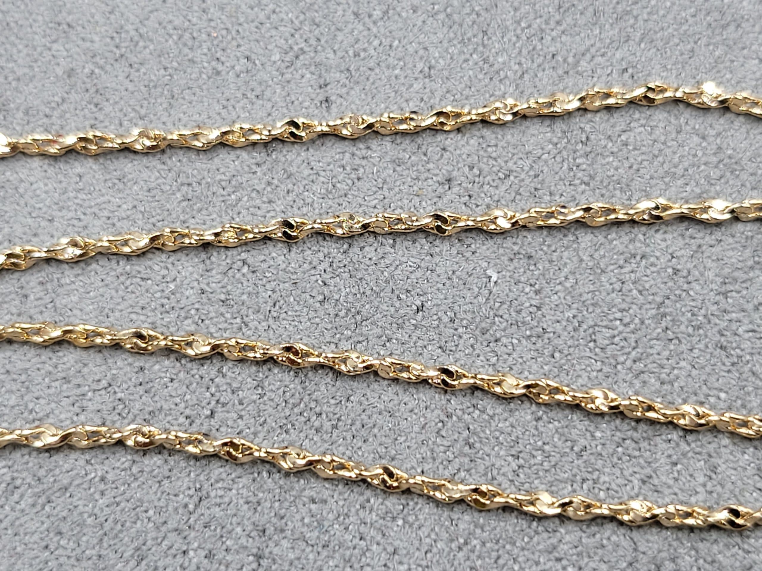 Ланцюжок Xuping 1,3 мм довжина 45 см позолота 18к