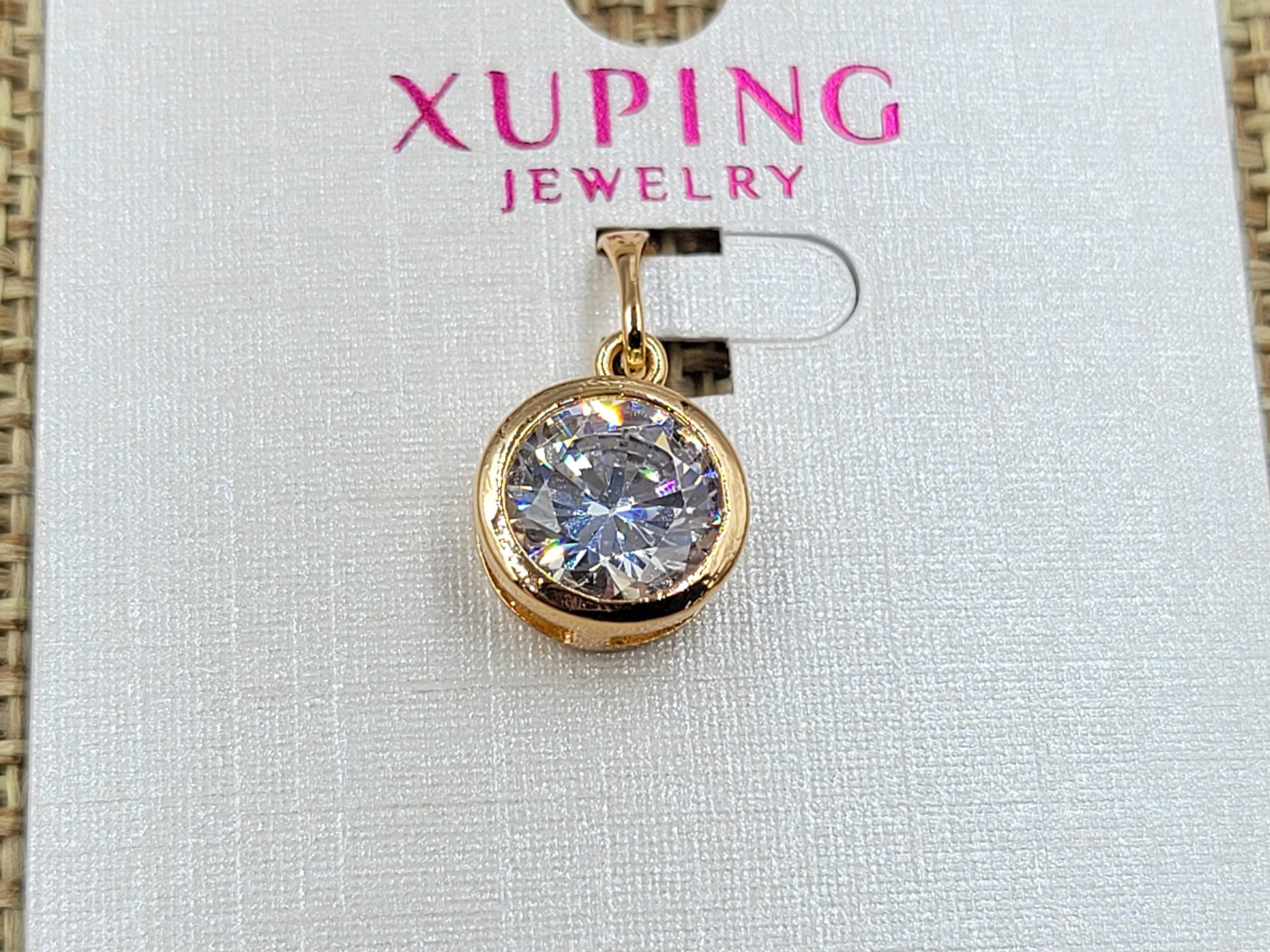 Кулон Xuping 10 мм в. 17 мм позолота 18к