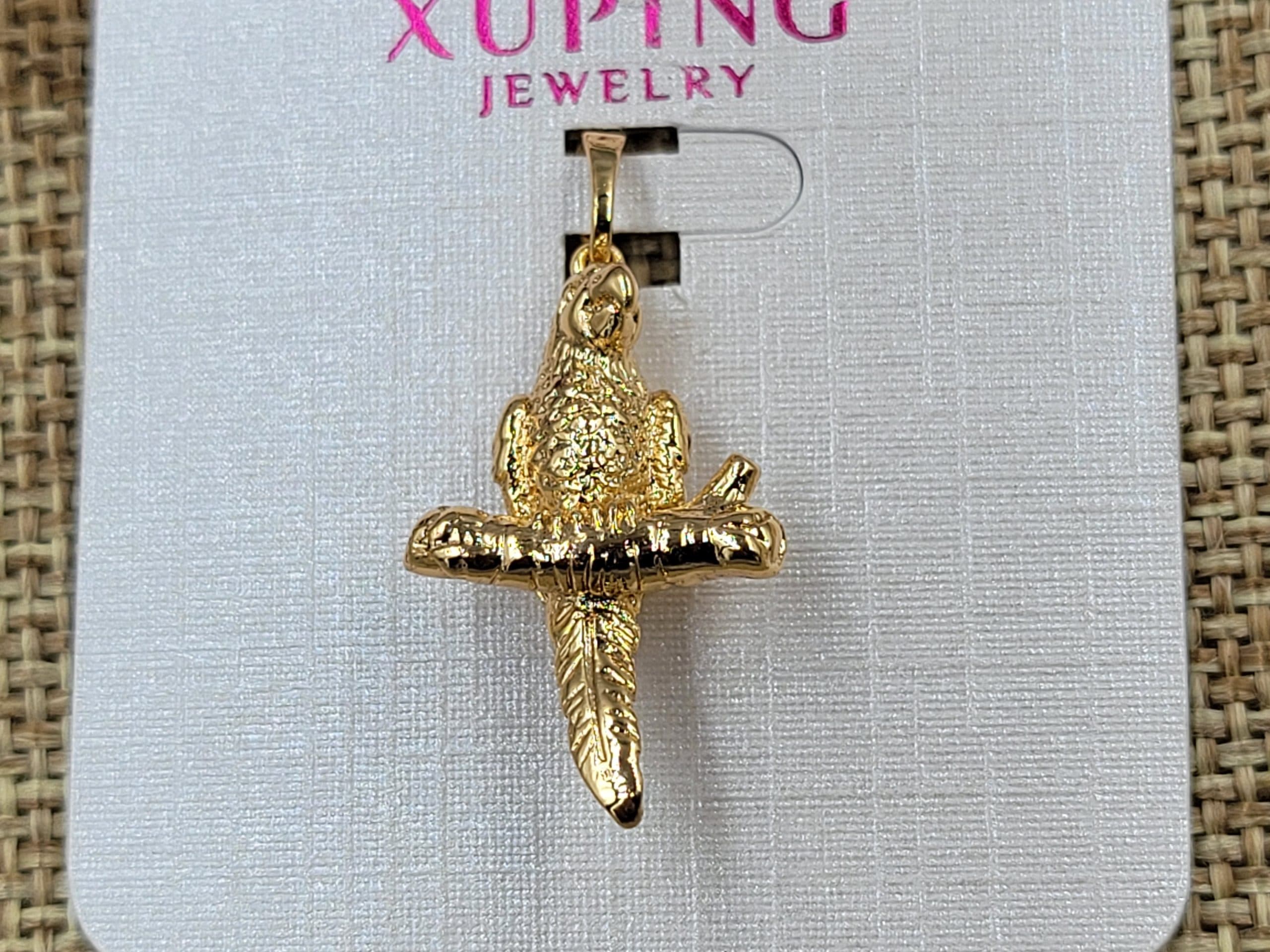 Кулон Xuping 15*30 мм позолота 18к