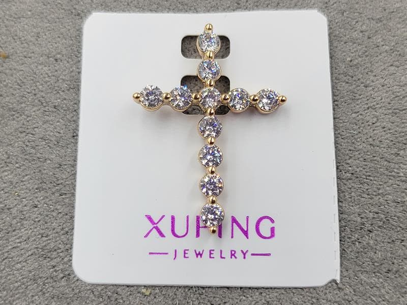 Хрестик Xuping 18 мм в. 24 позолота 18к