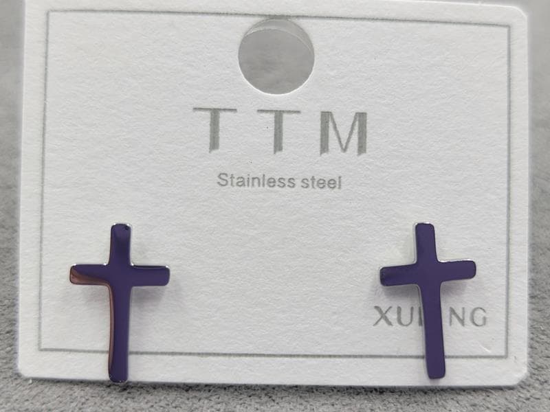 Гвоздики ТТМ Xuping 7*12 мм родий