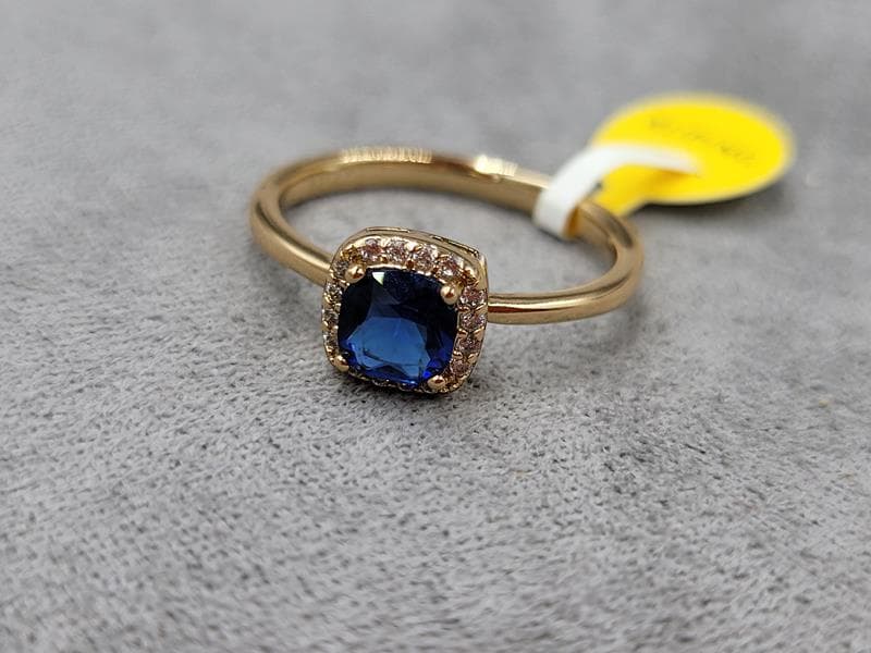 Кільце Xuping з синім стразом 7 мм відкритий розмір