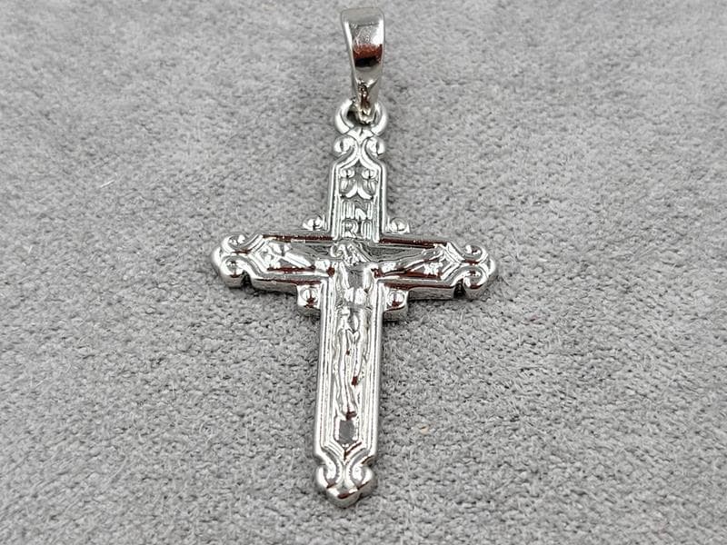 Хрестик Xuping 18 мм висота 34 мм родій