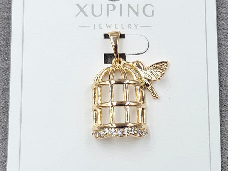 Кулон Xuping 16 мм висота 24 мм колір 18к