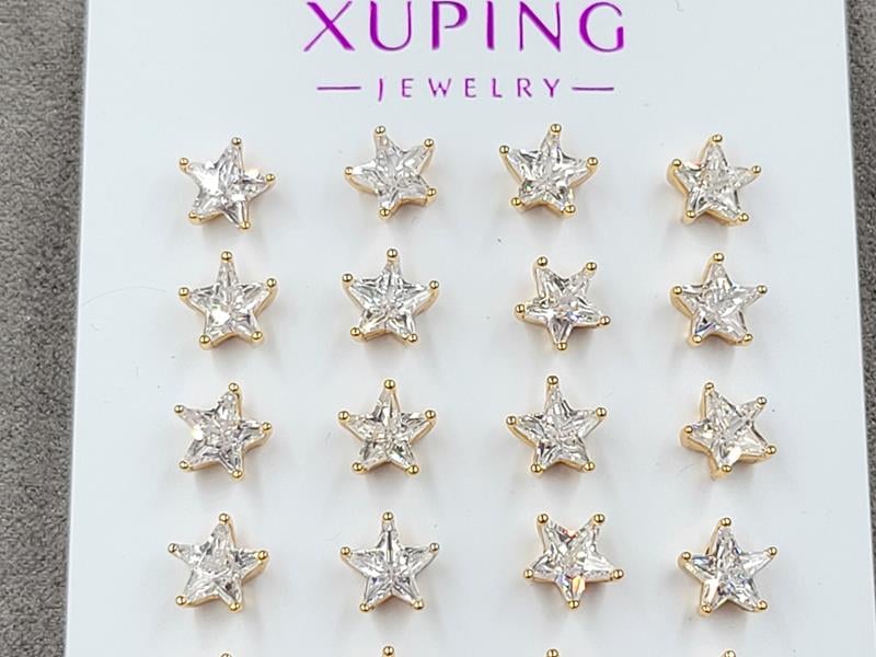 Гвоздики 7 мм Xuping колір 18к