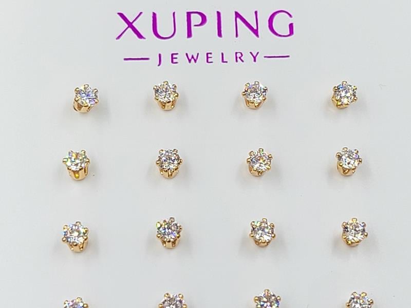 Гвоздики 3 мм Xuping колір 18к