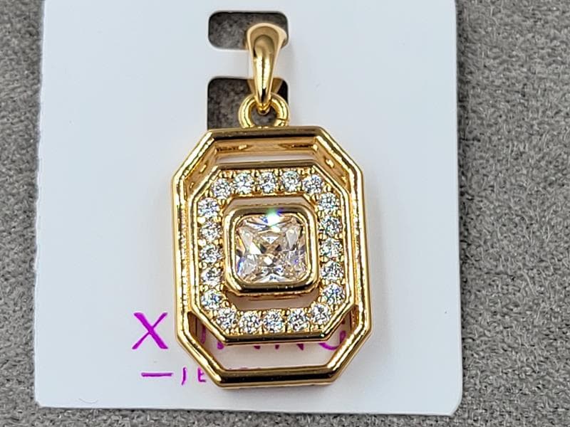 Кулон Xuping 14 мм висота 27 мм колір 18к