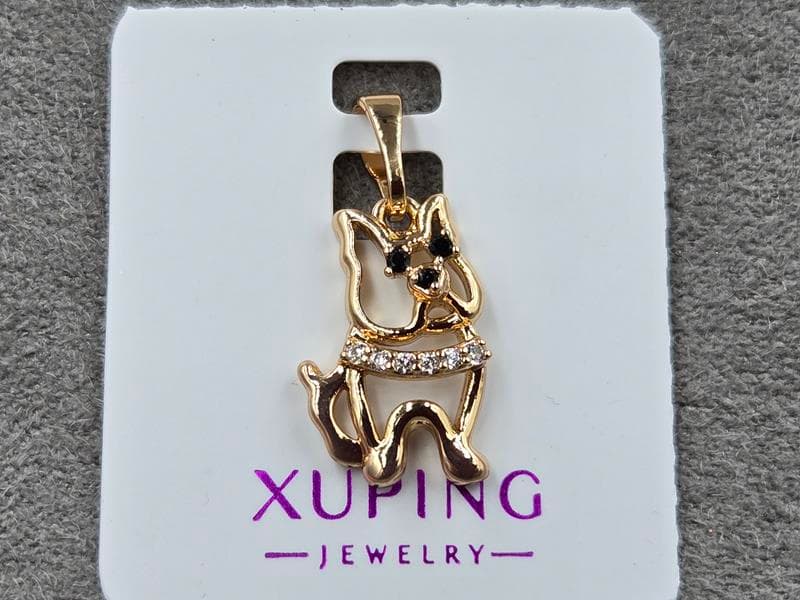 Кулон Xuping 10 мм висота 22 мм колір 18к
