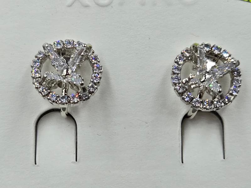 Кліпси Xuping 12 мм висота 13 мм родій