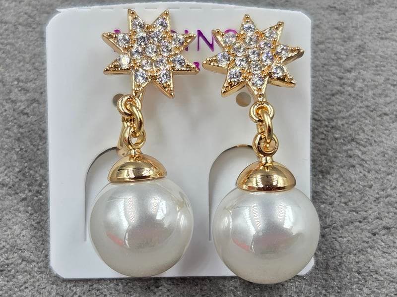 Кліпси Xuping 10 мм висота 26 мм колір 18к