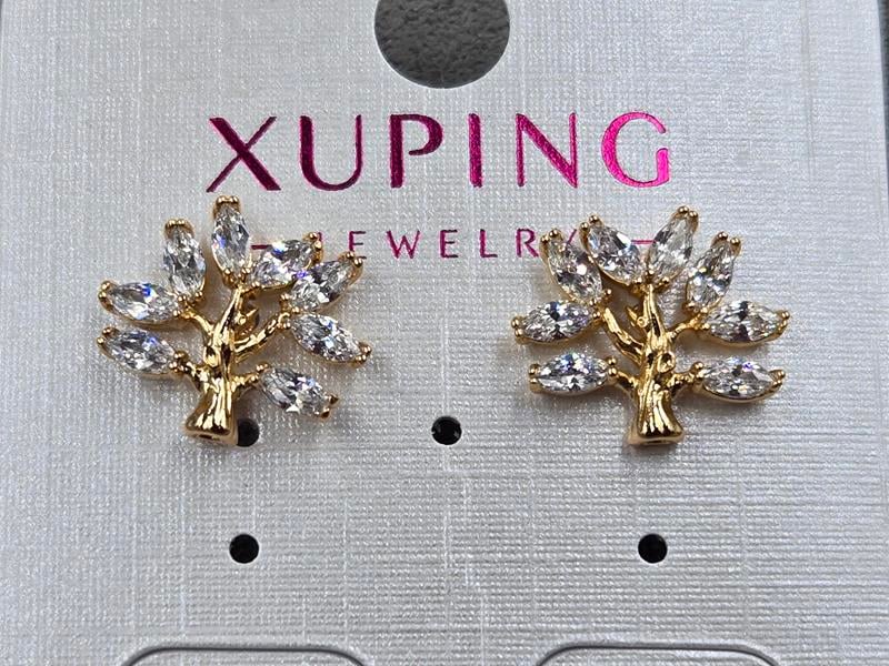 Гвоздики 14*12 мм Xuping колір 18к