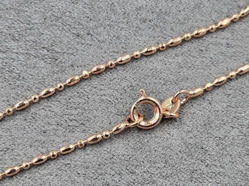 Цепь Xuping длина 45 см ширина 1,6 мм рожеве золото