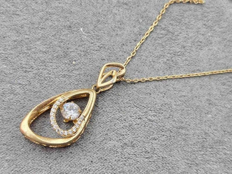 Кулон Xuping длина 42+5 см ширина 1 мм (позолота 18к)