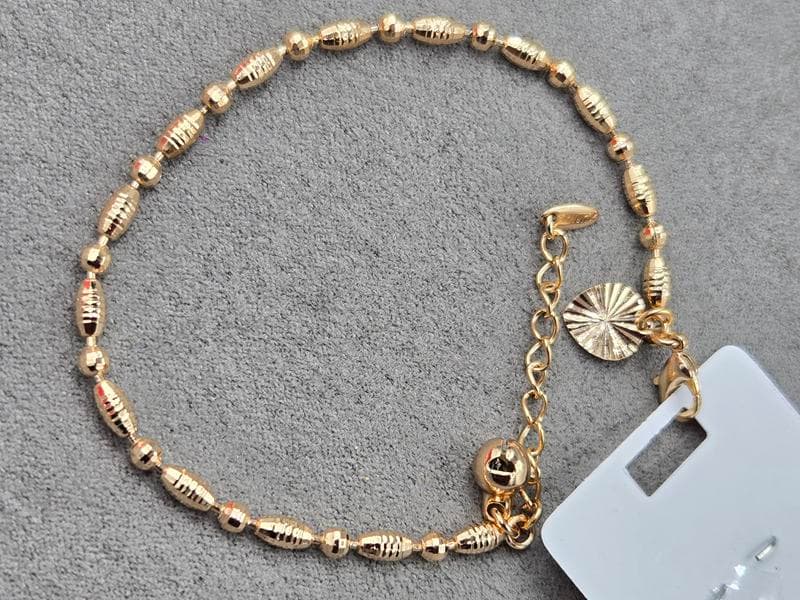 Браслет Xuping 3 мм довжина 15+4 см колір золото 18к